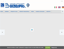 Tablet Screenshot of bizzottoscaffalature.it